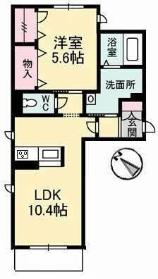アルカディア今津（103） 間取り図画像