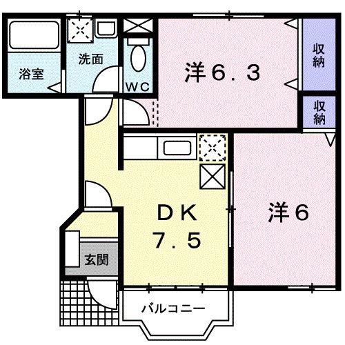 ＢＥＬ　ＦＬＯＲＡ（102） 間取り図画像