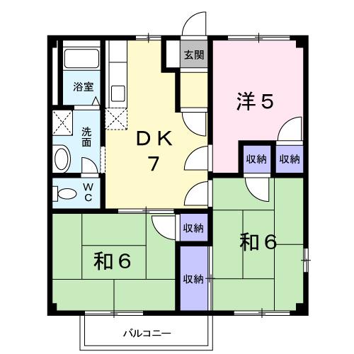パークシティ中津Ｃ（201） 間取り図画像