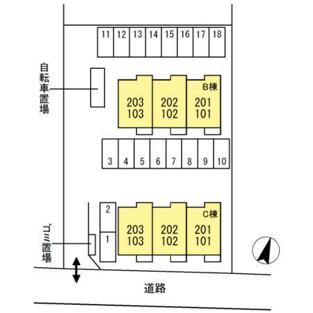 D-roomM　B，C棟　C棟（C101） 共有部分