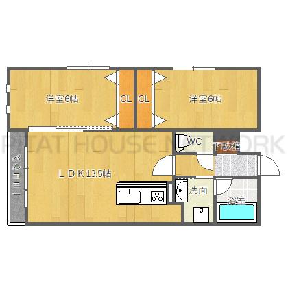 吹田市千里山西マンション 間取り図写真