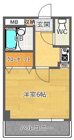 ベルビューレ千里山壱番館 間取り図画像