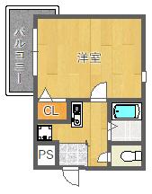 シティライト江坂 間取り図画像