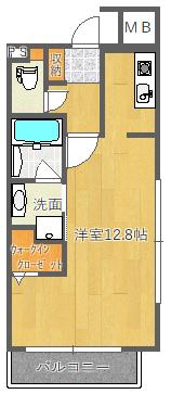 吹田市千里山西マンション 間取り図画像