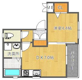 カーサ千里山西 間取り図画像