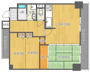 ラヴィア・フォーレ千里山 間取り図画像