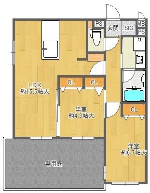  間取り図写真