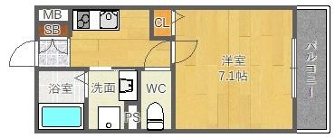 タウンコートユタカ 間取り図画像