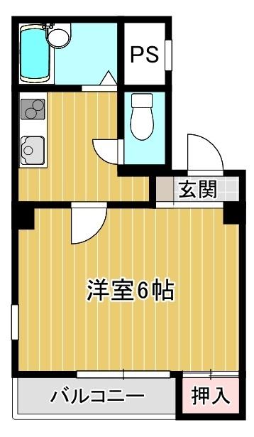 千里山弐番館（301） 間取り図画像
