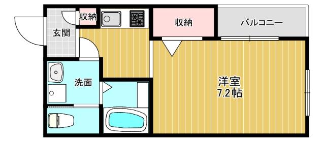 吹田市千里山西マンション 間取り図画像
