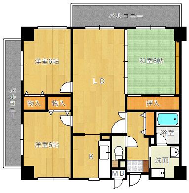 アビタシオン橋本Ⅰ 間取り図画像