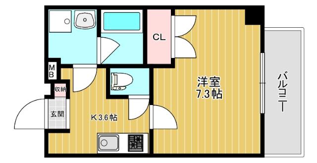 アルバス千里山（304） 間取り図画像