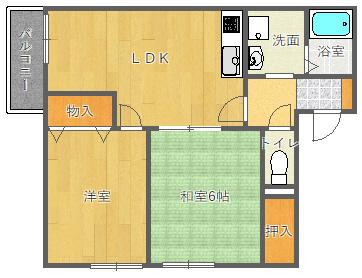 ファミーユ南が丘 間取り図画像