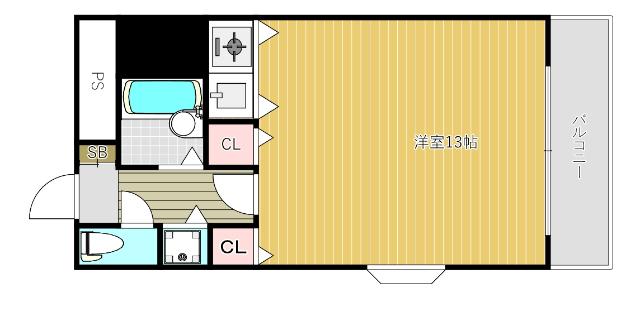 シャトレ豊津Ⅱ 間取り図画像