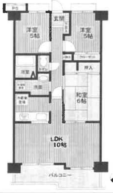 東千里OMパレス1 間取り図画像