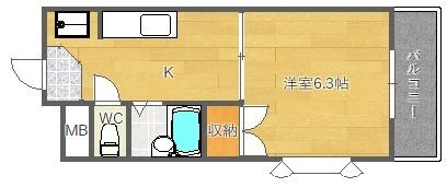 バビーズ千里山 間取り図画像