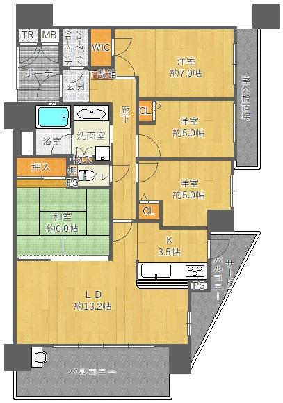 メゾン南千里シェプレ 間取り図画像