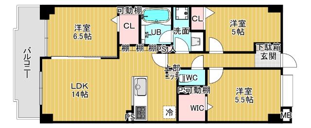 ヴィルヌーブ緑地公園 間取り図画像