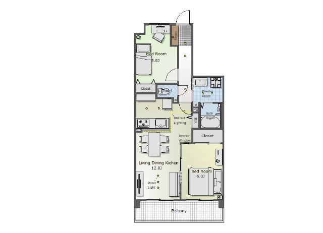 サンヴェール阪急塚口学園前 間取り図画像