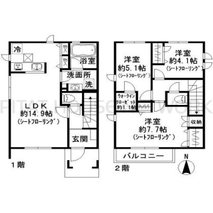  間取り図写真