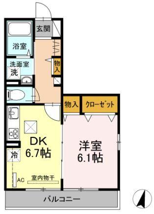 THANKSⅡ（101） 間取り図画像