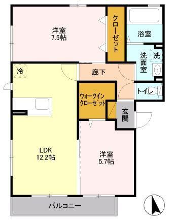ＧＦスクエア（201） 間取り図画像