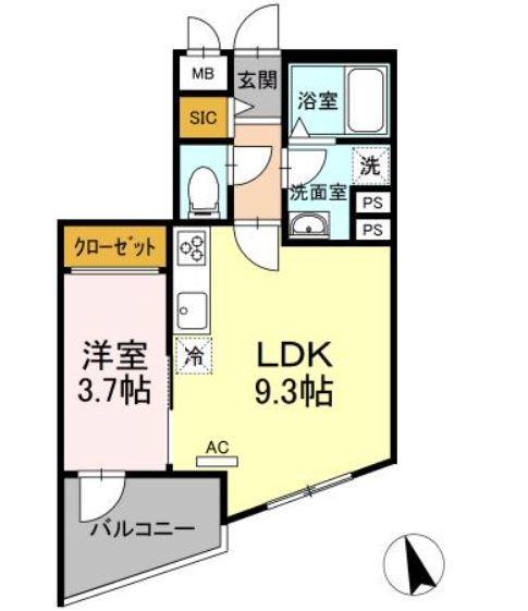KADOYA（101） 間取り図画像