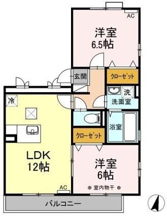 エーデルハイムA（101） 間取り図画像