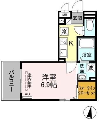 サンハイツ　パート11（306） 間取り図画像