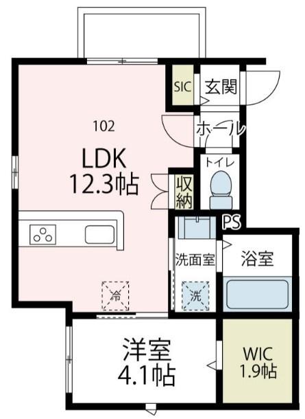 ストリーム鴨居（102） 間取り図画像