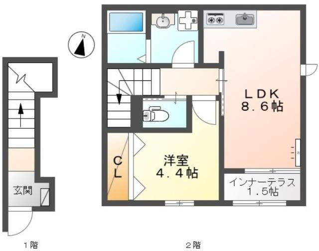 Gracie sole Ⅳ（202） 間取り図画像