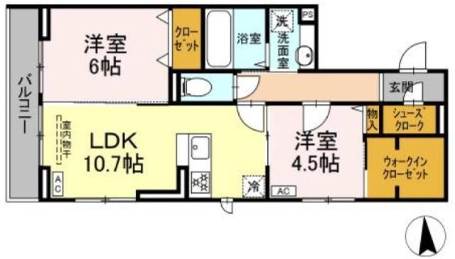 Hestia（303） 間取り図画像