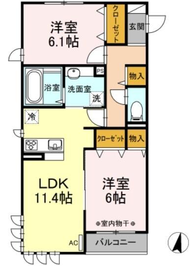 サーフィスポート　滝の川　Ⅰ（206） 間取り図画像
