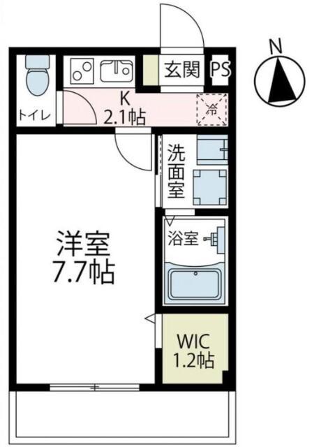 ウィステリア新川崎（205） 間取り図画像