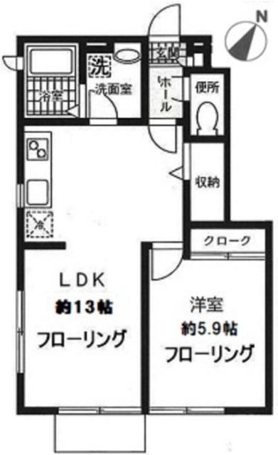 サニープレイス（101） 間取り図画像