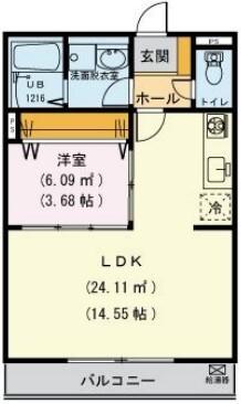 カーサセルロ（102） 間取り図画像