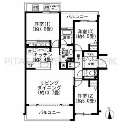  間取り図写真