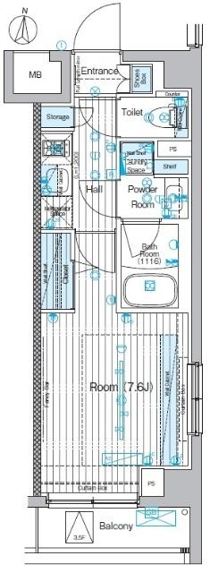 ブライズ多摩川（307） 間取り図画像