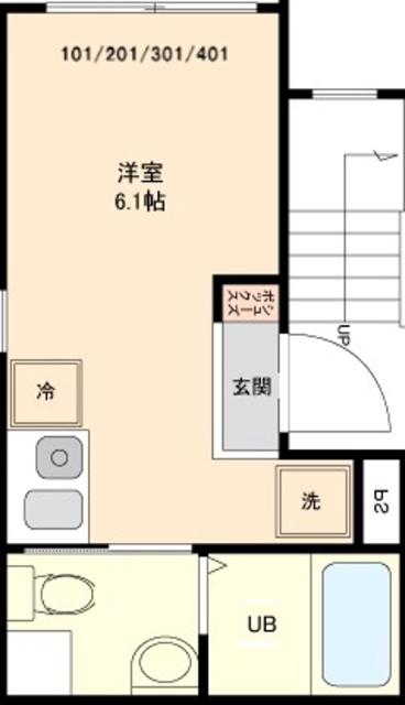 本室はこちらの反転タイプです。