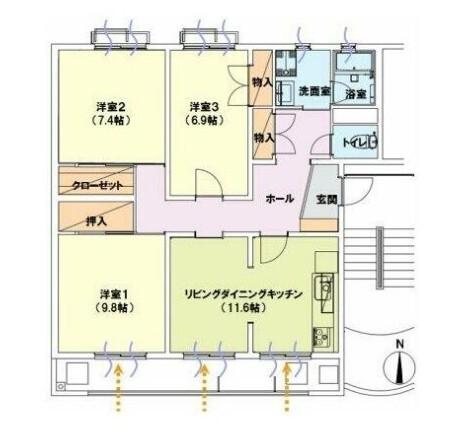  間取り図写真