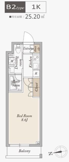 アジールコート武蔵新田（311） 間取り図画像