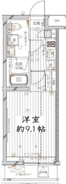 間取図は反転タイプになります。