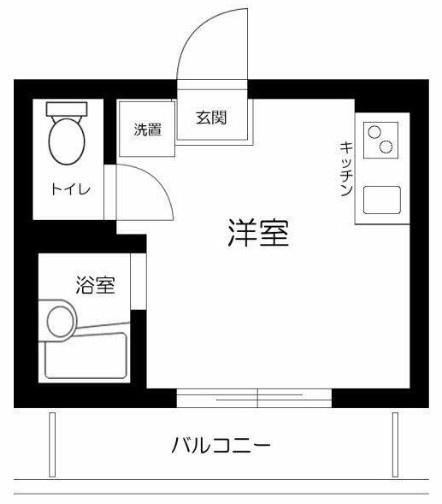 大田区南蒲田アパート 間取り図画像