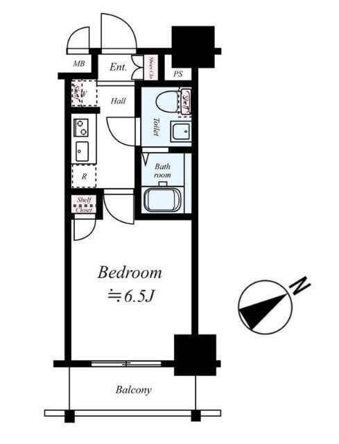 プレール・ドゥーク蒲田（1003） 間取り図画像