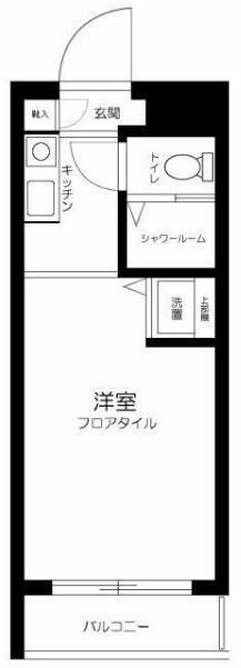 大田区多摩川マンション 間取り図画像