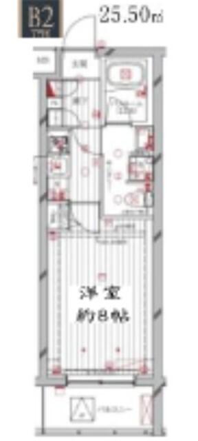 レガリス洗足池（203） 間取り図画像