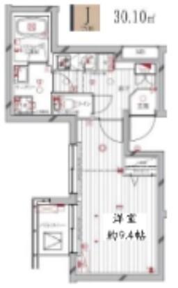 レガリス洗足池（306） 間取り図画像