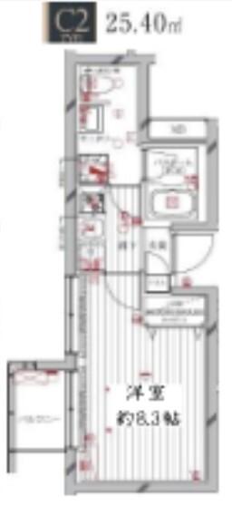 レガリス洗足池（405） 間取り図画像
