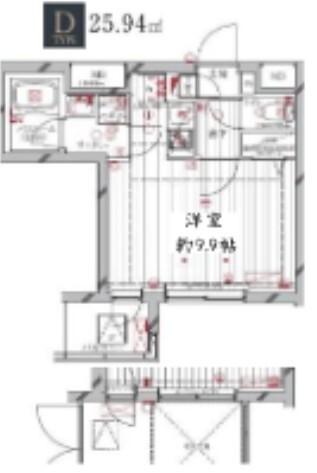 レガリス洗足池（106） 間取り図画像
