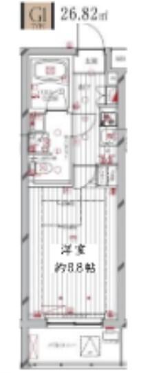 レガリス洗足池（209） 間取り図画像